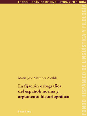 cover image of La fijación ortográfica del español